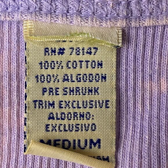 RTB Real Tough B itch Purple Tank Top Medium Embellished Graphic Ribbed Cotton - Picture 4 of 13